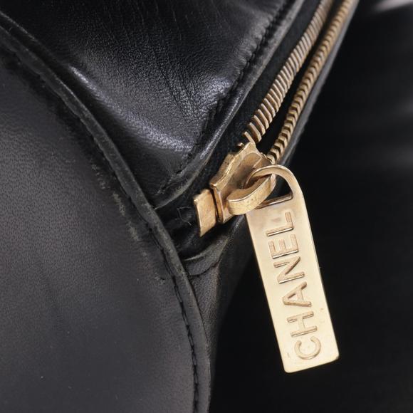 CHANEL chocolate bar Handbag lambskin sheep leather black - Picture 10 of 10